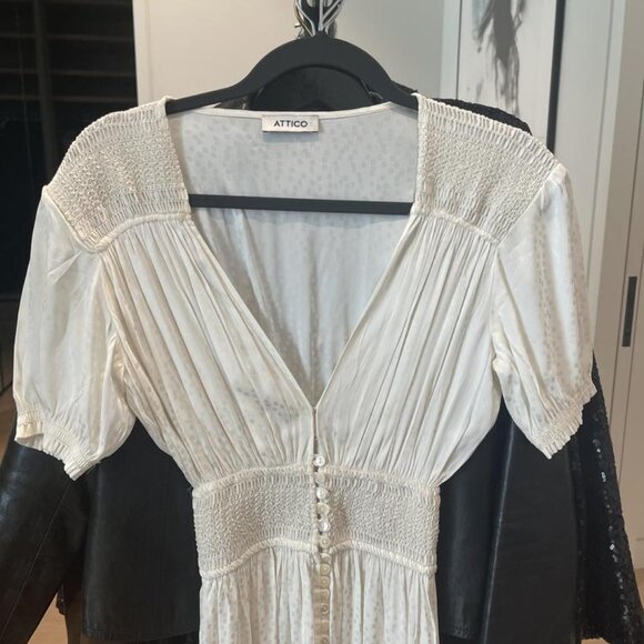 The Attico White Silky Dress - Picture 3 of 7
